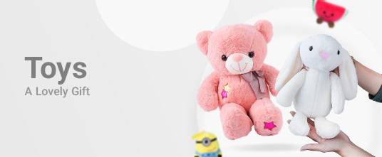 Teddy bears and dolls